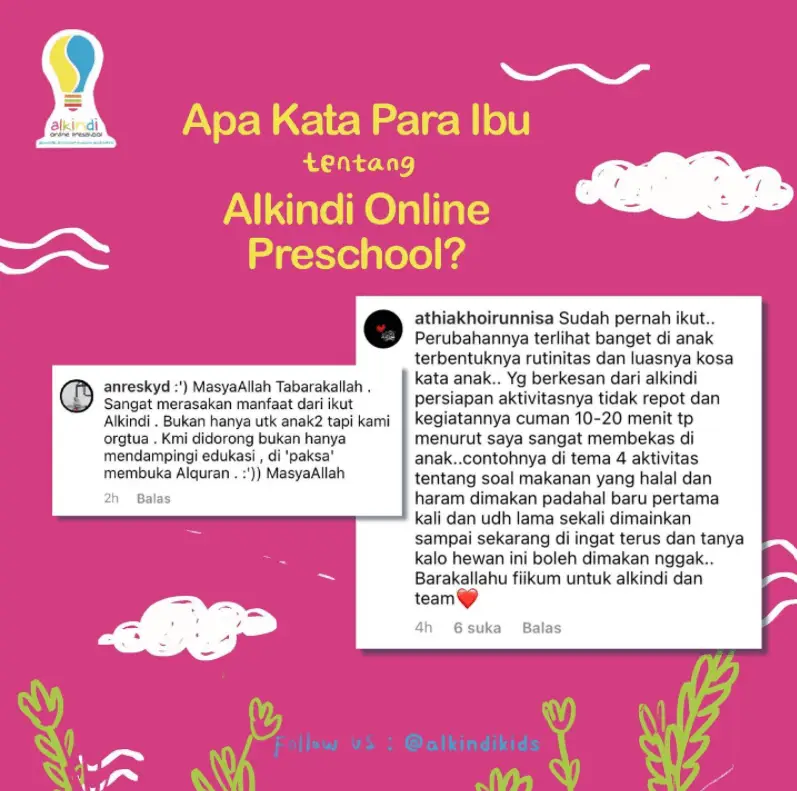 Pendaftaran alkindi online preschool