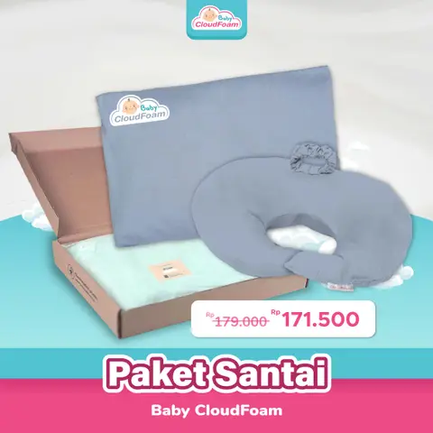 Paket Santai Baby Cloudfoam ( Bantal + Bantal Dot) logo