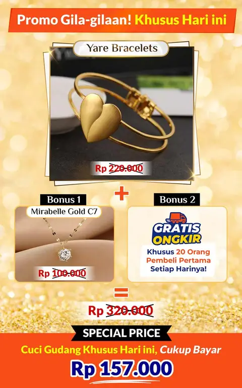 Yare Bracelets + Bonus Mirabelle Gold C7