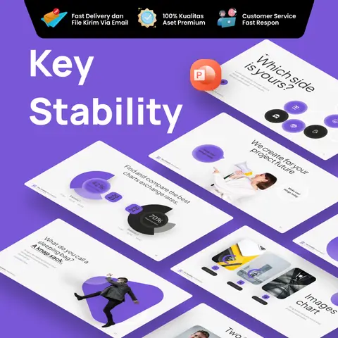 Key Stability Multipurpose Powerpoint Template Full Animasi logo
