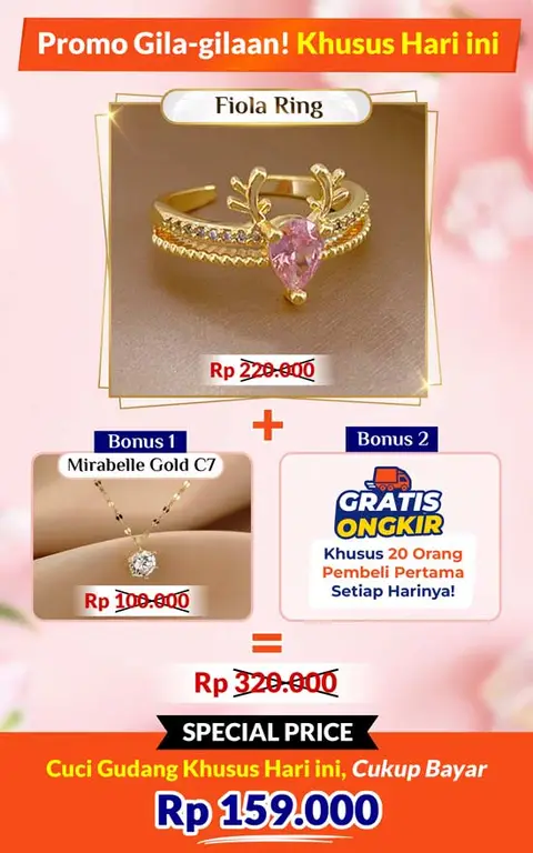 Fiola Ring + Bonus Mirabelle Gold C7 logo