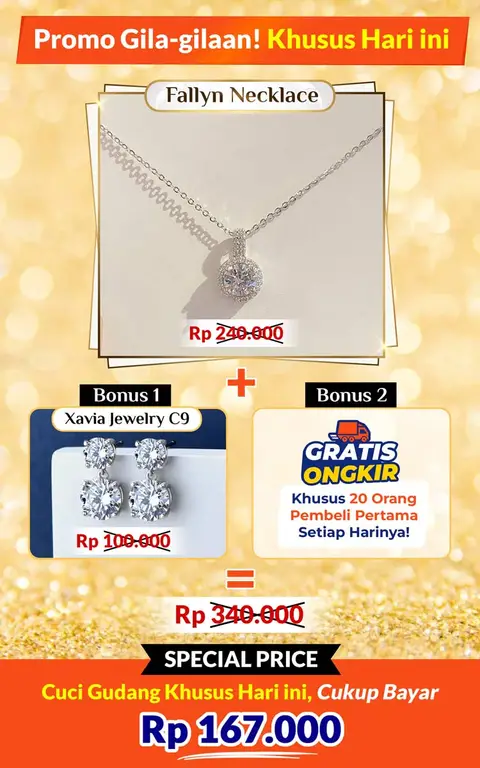 Fallyn Necklace + Bonus Xavia Jewelry C9 logo