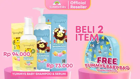 YummysBaby Paket Penumbuh Rambut (1 Shampoo + 1 Serum) FREE Ransel Baby logo