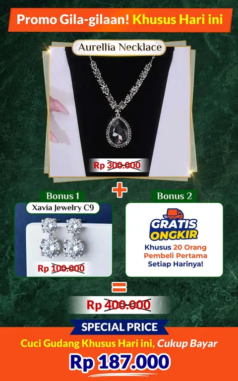 Aurellia Necklace + Bonus Xavia Jewelry C9 logo